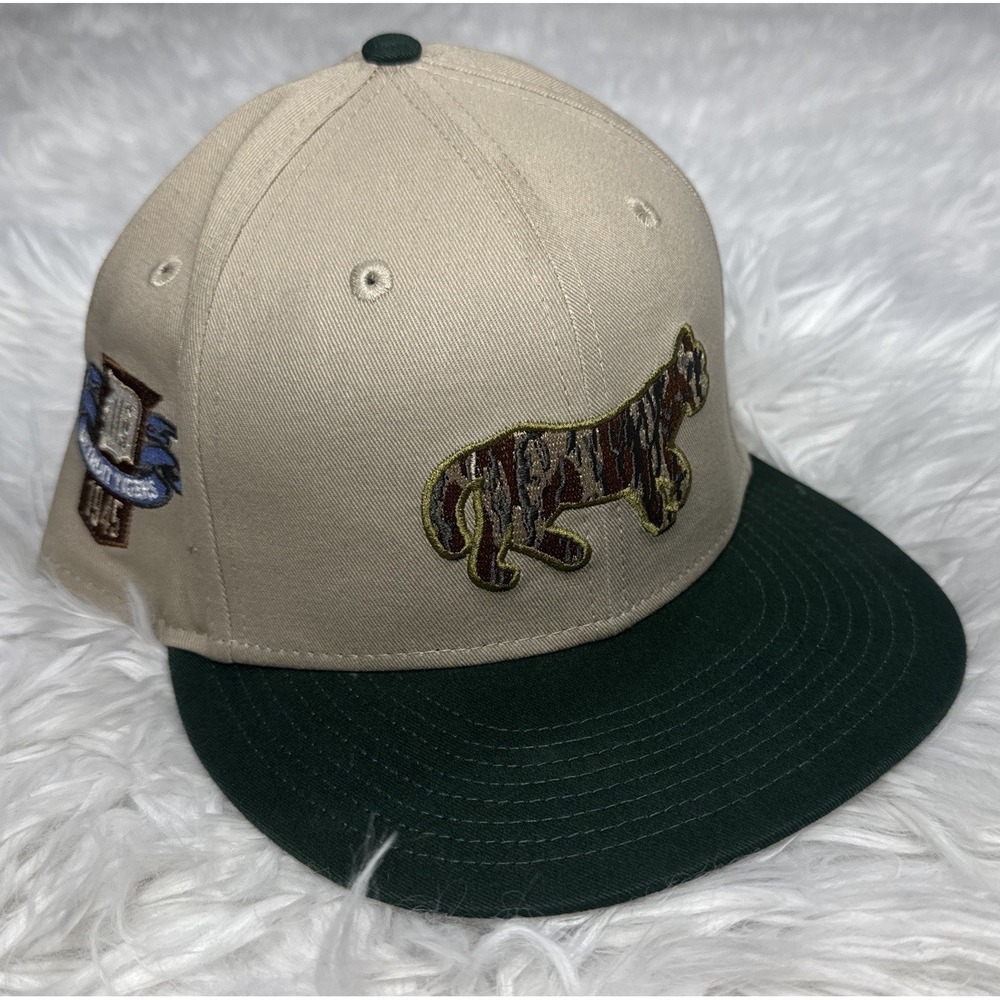 Detriot Tiger Hat Fitted 7.5 New Era 1945 Embroidered Tan Beige Limited Rare!